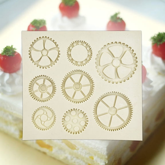 HONITANO Clock Gears Silicone Molds 1Pack For Fondant Chocolate Molding Diy Design Projects
