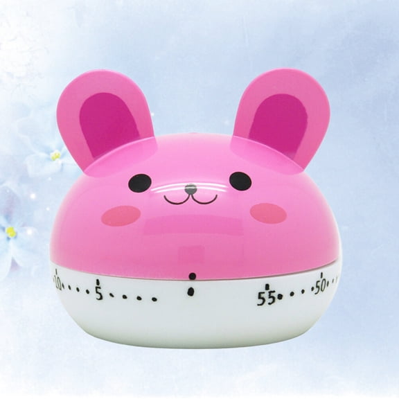 HONITANO Cute Pink Kitchen Timer with Loud Alarm and Decorative Eagle Shape for Baking and Cooking