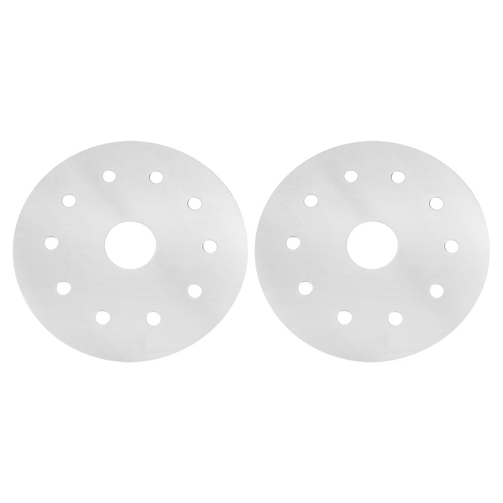 HONITANO Induction Cooktop Converter Disk Set 2Pcs Round Silver Adapter Plate Heat Protection