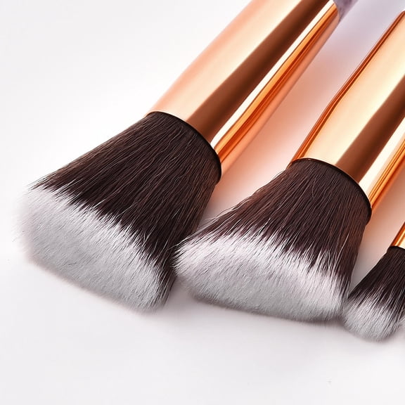 HONITANO Makeup Brush Applicator 10Pcs Premium Nylon For Women Daily Use