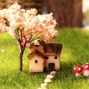 HONITANO Moss House Desktop Ornaments, Assorted Colors, Build Fairy World, 6Pcs