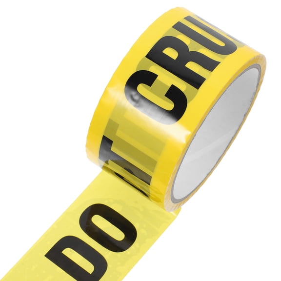 HONITANO Multi Function Yellow and Black Caution Tape for Shipping Boxes and Safety Barriers