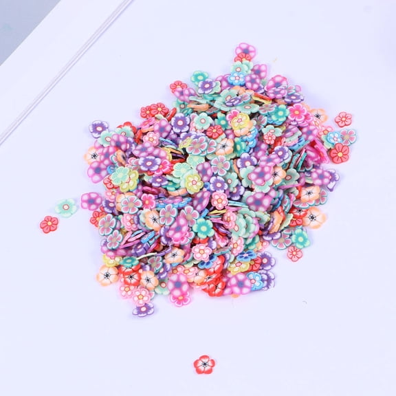 HONITANO Nail Decoration Polymer Flower Slices 1000Pcs DIY Design For Females Home Use