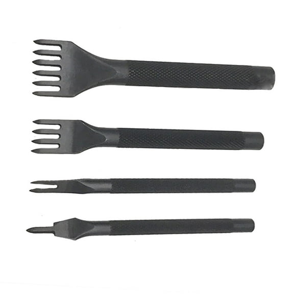 HONITANO Punch Tool Set Hole Punch Tool Kit for Decorating Steel Black