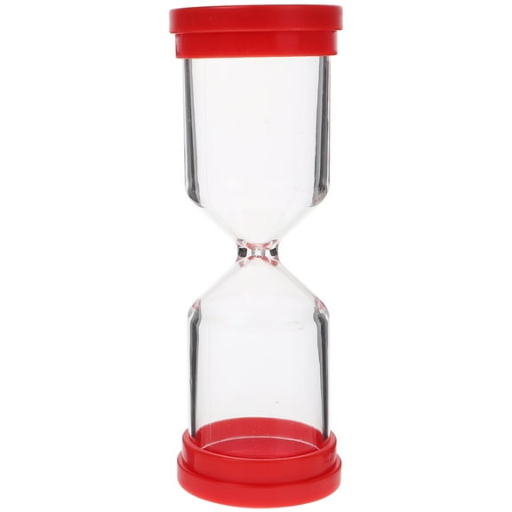 HONITANO Red Hourglass Timer for Kids Educational Toys and Studying 12.5Cm 1Set