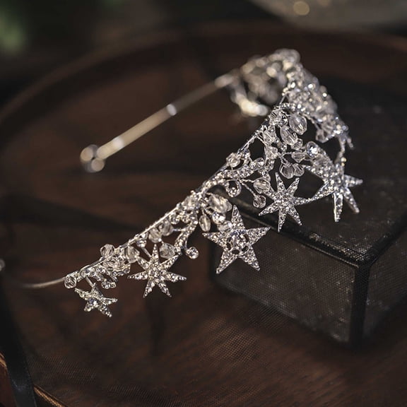 HONITANO Wedding Hair Rhinestone with Build and Sparkling Star Accents for Bridal and Special Occasions