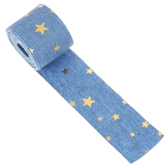 HONITANO Star Ribbon Trim Embellishment 1 Roll in Sky-Blue for Crafts and