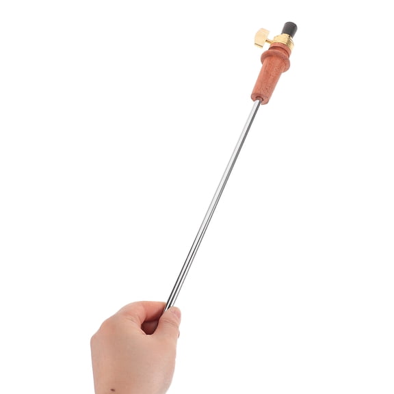 HONITANO Adjustable Upright Bass Endpin Accessory, Brown Wood and Metal, Height Adjustable for Cello Practice, 20.1x1.4x1.4in