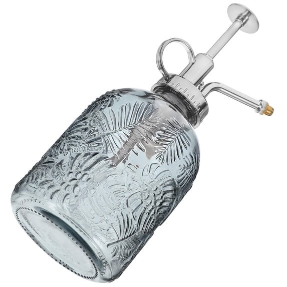 HONITANO Vintage Glass and PP Small Watering Can for Plants with Transparent Body Perfect for Home Office