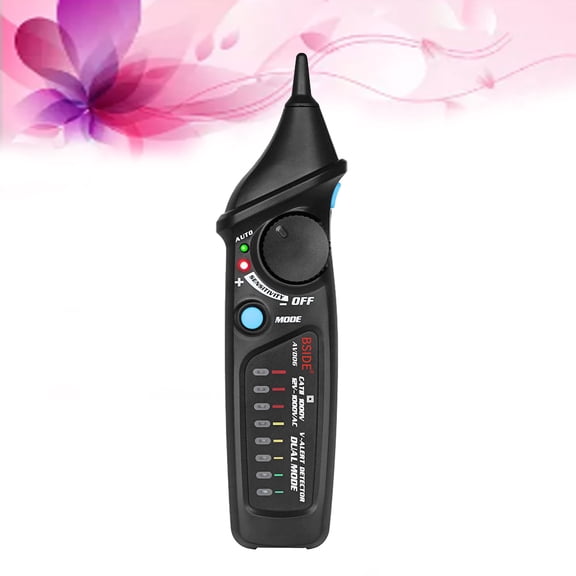 HONITANO Voltage Detector Pen with LED Indicator for Home Use Safe Auto/Manual Mode Adjustable Sensitivity 121000V Black ABS Material