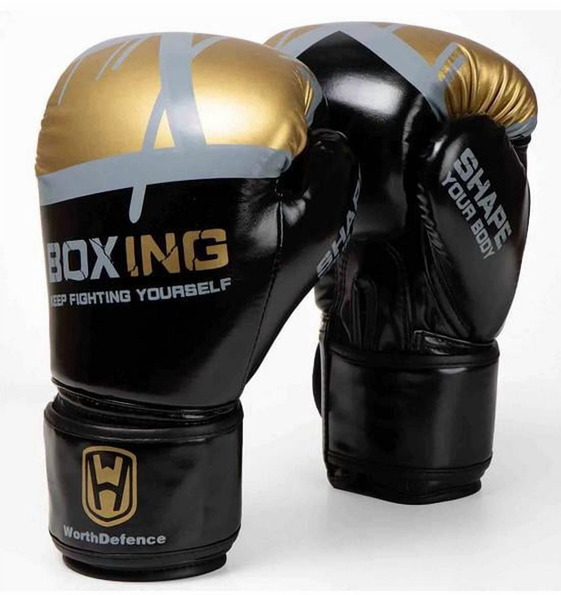 TABLZONE 1Pair Heavy Bag Boxing Gloves Black with Wrist Support and Comfortable Breathable Material for Adults