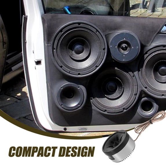 HONMEET Car Audio Speakers 1 Pair High Efficiency Compact Black Design for Sound Quality Upgrade