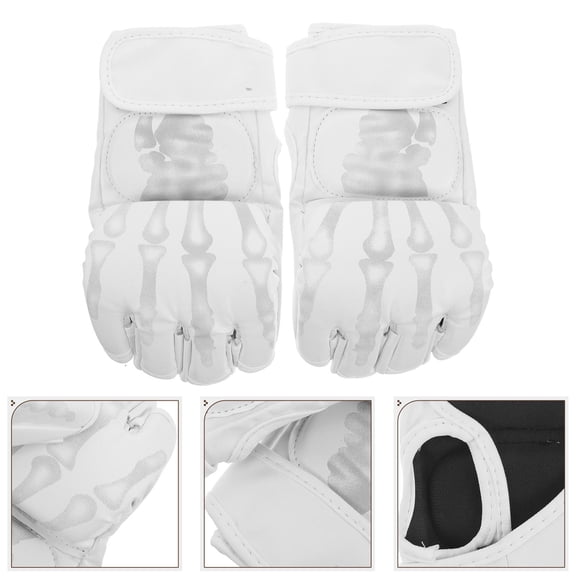 HONMEET White Boxing Gloves for Men and Women, Comfortable Training Hand Gear for Fitness and Sparring