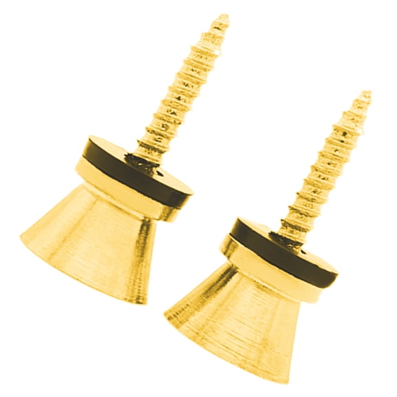 HONMEET 1 Pair of Anti Skid Strap Lock Golden Guitar Strap Nails for Guitar Playing