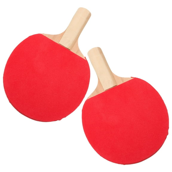 HONMEET 1Pair Portable Table Tennis Racket Lightweight Wooden Paddle Outdoor