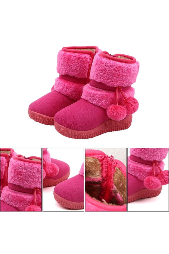Infant Boots 1 Pair Ultra Soft Rosy Winter Pre Walker Shoes Comfortable and Warm for Babies