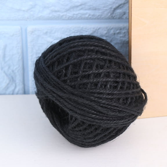 HONMEET Durable Black Colored Paper Rope for Sewing Crafts and DIY Household Use