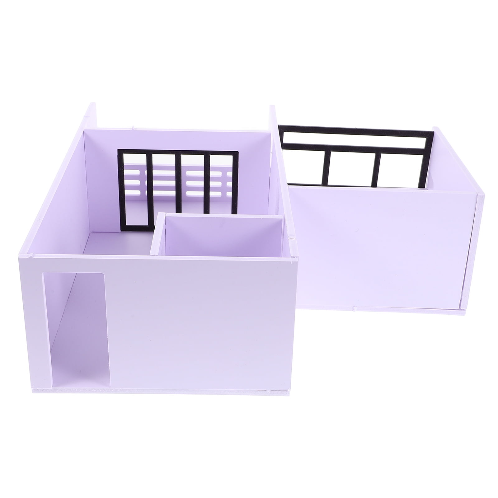 HONMEET 1/25 Scale Apartment Model Building Kit, White PVC Acrylic, Easy to Assemble for Family Fun and Projects