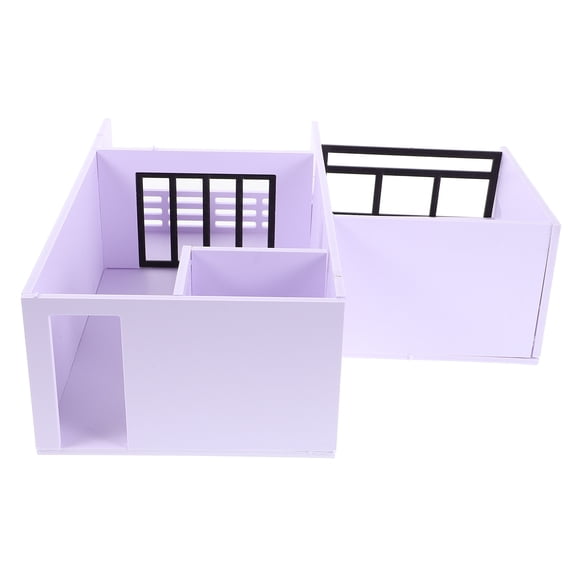 HONMEET DIY Apartment Model Building Kit 1/25 Scale PVC Acrylic White Easy Assemble for Family Fun