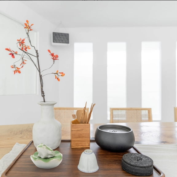 HONMEET Green Ceramic Frog Aquarium Ornament Set for Fish Tank Decoration, Cute and Fish Tank Accessories