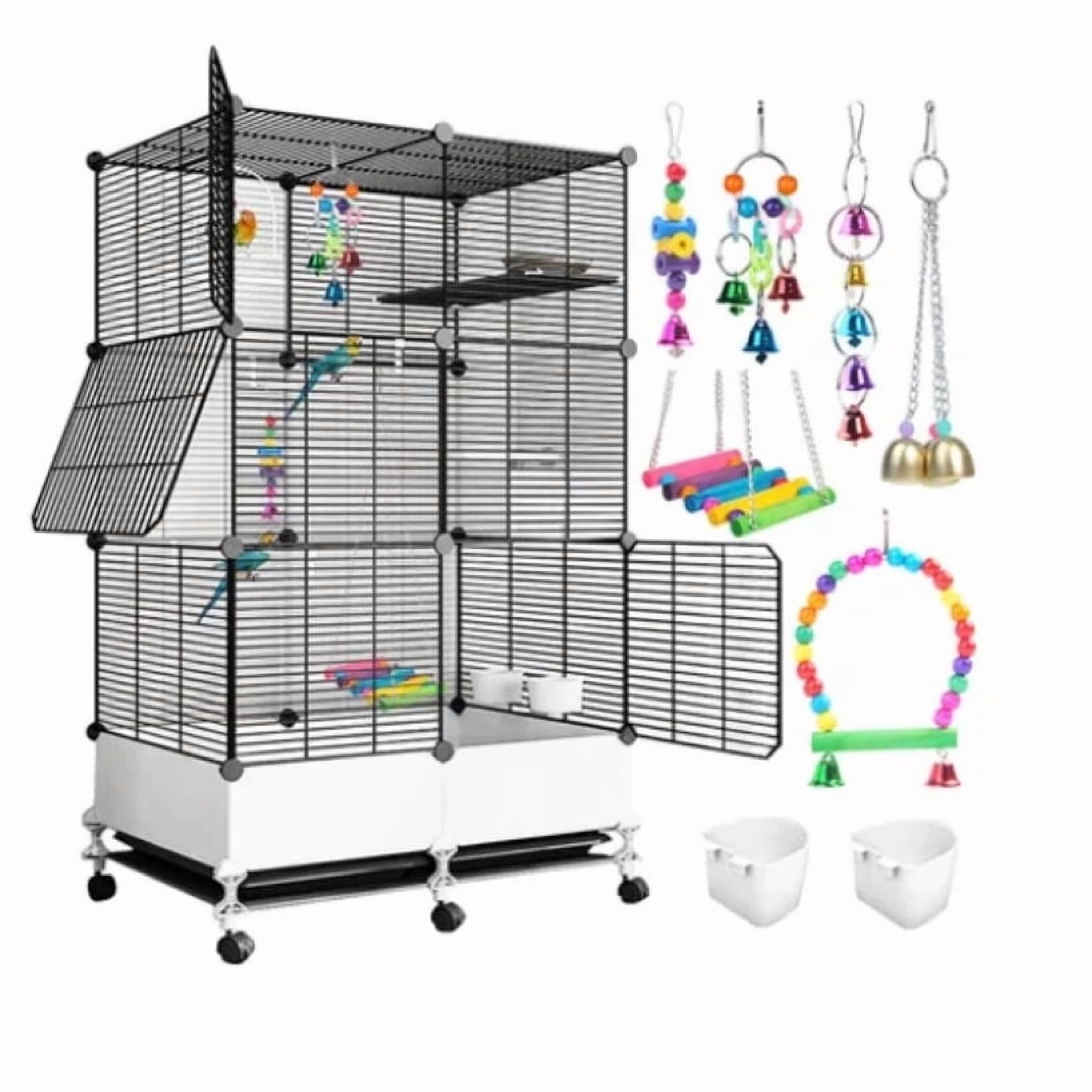 Honmeet 1 Set Extra Large Parrot Cage 54 Inch Wrought Photo Inspiration
