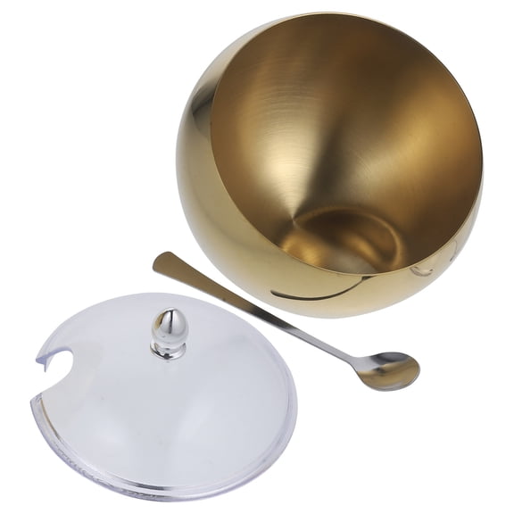 HONMEET Golden Stainless Steel Mixing Bowls with Slanted Rim, and Practical for Home, Kitchen, and Restaurant Use