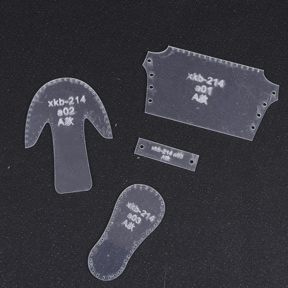 HONMEET Custom Boots Pendant Template Acrylic White 1 Set Stencil Kit for Boots Pendants Crafting