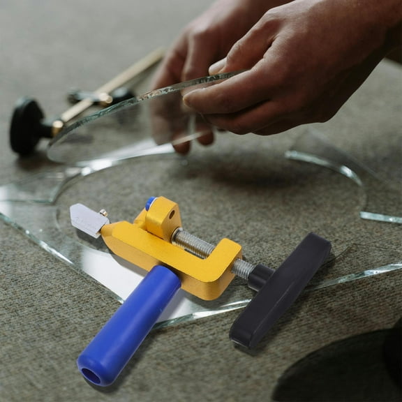 HONMEET Adjustable Manual Tile Cutter with Ergonomic Handle, Multi-Function 1 Set for Ceramic and Porcelain Tiles