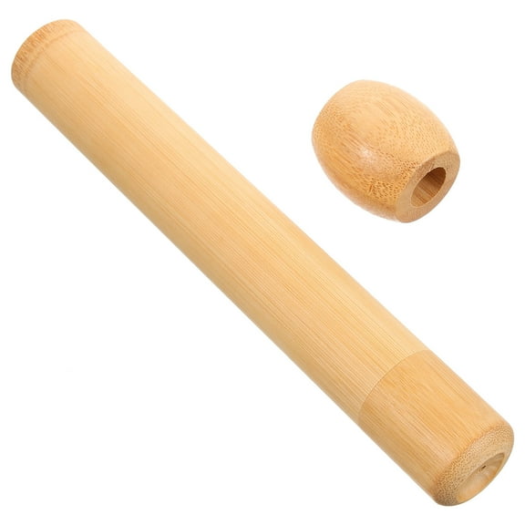 HONMEET 1 Set Portable Travel Toothbrush Holder Rustic Design with Base for Picnic Compact Use