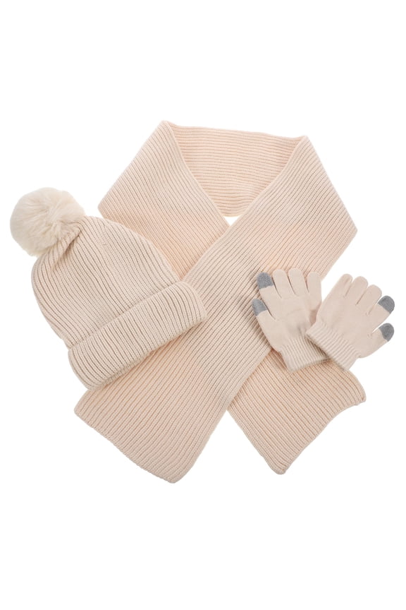 Women's Winter Hat and Scarf Set, Cozy Soft Woolen Yarn Beanie with Matching Warm Scarf for Cold Weather Comfort