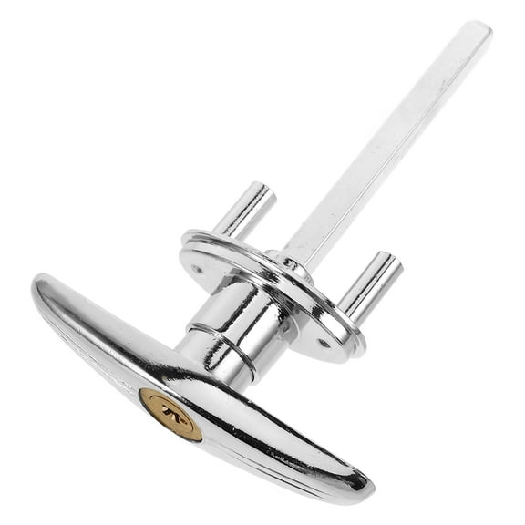 HONMEET 1 Set Garage Door Lock Silver T-Shaped Heavy Duty Security for Garage Doors