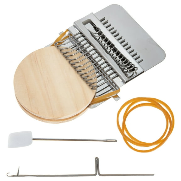 HONMEET Small Weaving Metal and Wood Craft Kit for Home Use 1 Set with Accessories