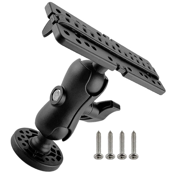 HONMEET Rotating Fish Mount with 360-Degree Swivel, Black Nylon, Easy to Use and Install for Fishing Accessories