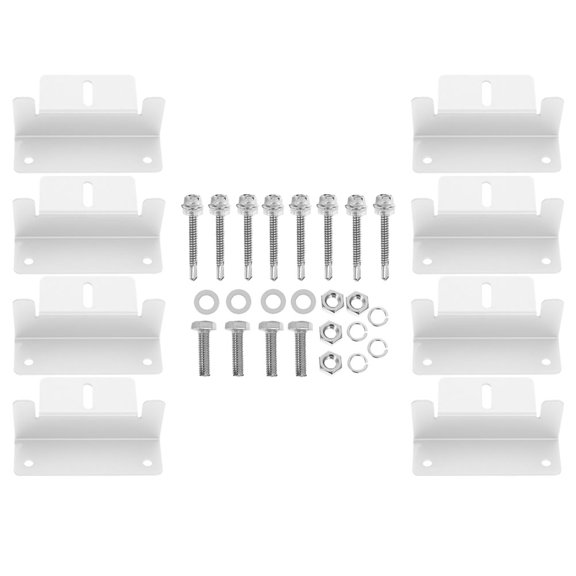 HONMEET 1 Set of Solar Panel Fixing Brackets Aluminum Alloy Z Shaped Solar Panel Racking System