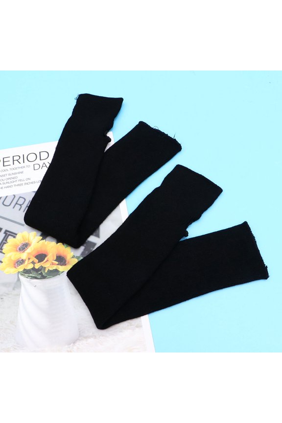 1 Winter Forearm Cover Warm Arm Sleeves Black For Cycling Women