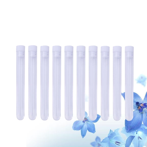 HONMEET 10 Pcs Plastic Tube Containers for Sewing Needle Dispenser for Crafters with Clear Design