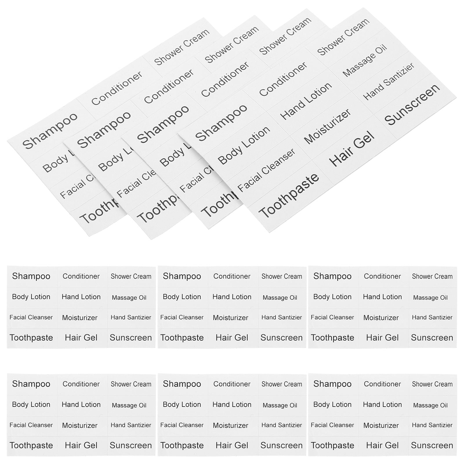 HONMEET Cosmetic Sub Bottles with Writable Paper Labels for Travel ...