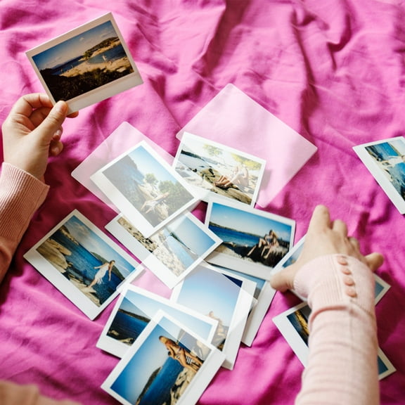 HONMEET 100Pcs Photo Sealer Film White Laminating Sheet Waterproof and Fade Resistant