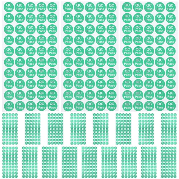 HONMEET 1000Pcs Credit Card Stickers Multi- Labels for Quality Inspection and Identification