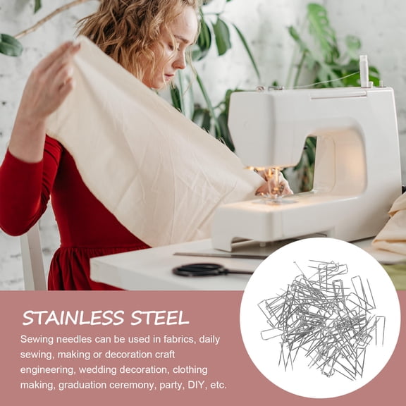 HONMEET 100Pack Pin Sewing Silver Stainless Steel for Daily Sewing for Women