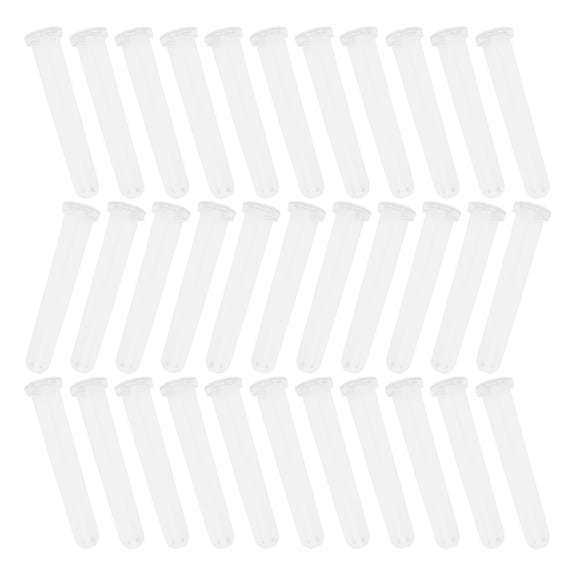HONMEET 100-Pack Clear Plastic Florist Tubes for Floral Arrangements, Home Decor, and Flower Display Accessories