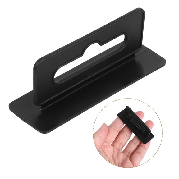 HONMEET 100Pcs Black Plastic Retail Display Hooks for Hanging and Organizing Products