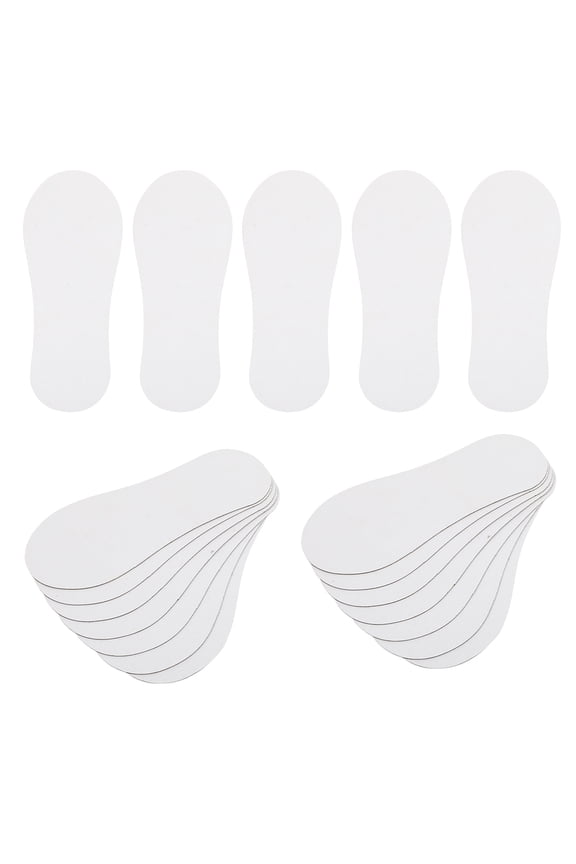 100Pcs Cardboard Sock Organizers White Paper Sock Display Inserts for Home and Bulk Use