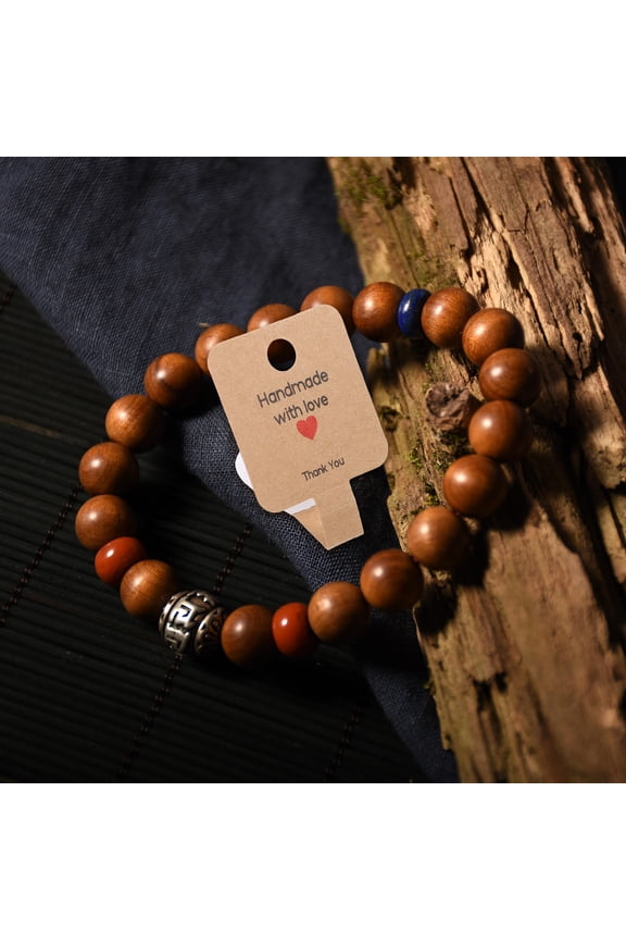 100Pcs Kraft Paper Keychain Display Cards for Jewelry Necklace Bracelet Showing