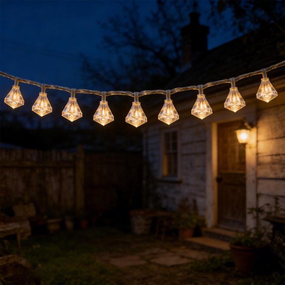 HONMEET 100Pcs LED String Lights Bulbs with Transparent Plastic Covers for Wedding and Garden Decor