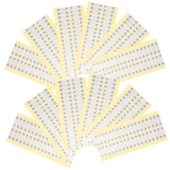 HONMEET 100Pcs Mechanical Warning Stickers Electrical Grounding Safety Identification