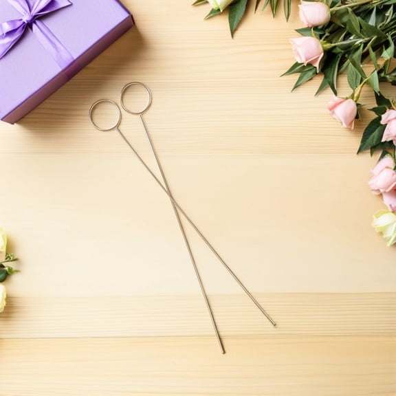 HONMEET 100Pcs Elegant Plated Gold Wire Place Card Holders for Floral Arrangements and Wedding Table Decor
