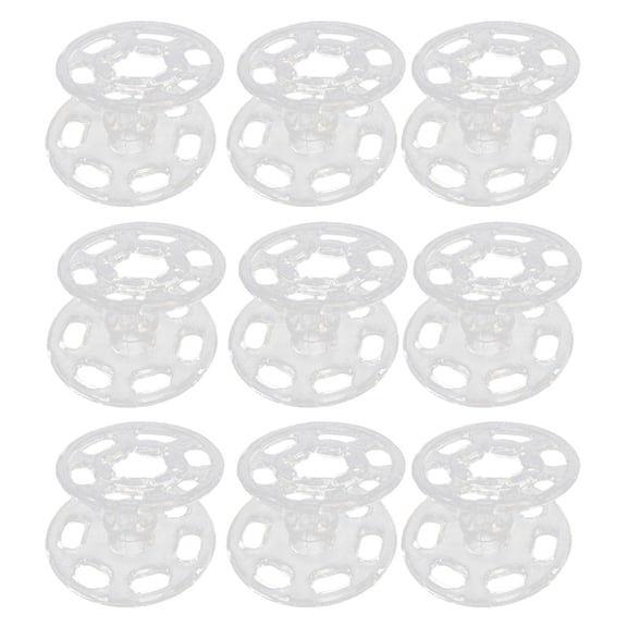 HONMEET 100Pcs Round Buttons Clear Sew Transparent Invisible Button Resin for and