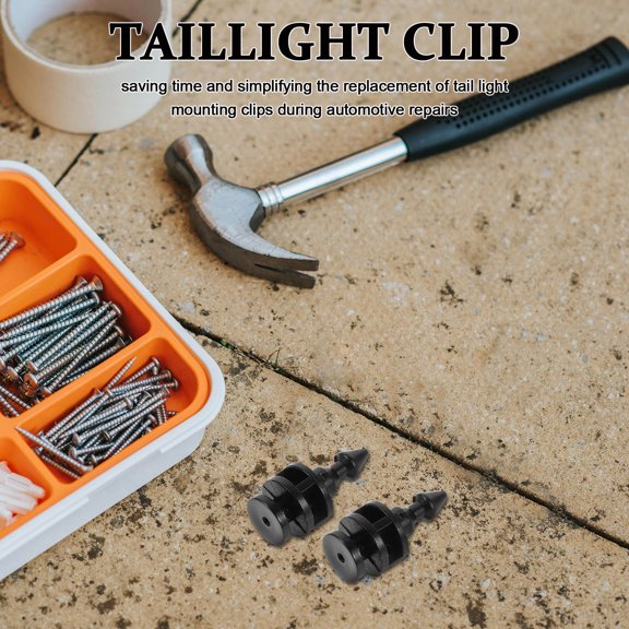 HONMEET 100Pcs Tail Light Plastic Clip for Tailgate Light Mounting with Waterproof Anti Vibration Design
