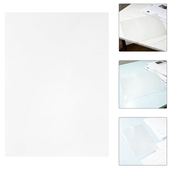 HONMEET 100Pcs Transparent A4 Binding Covers Unpunched Plastic Sheets for Report Protection and Office Supply